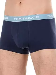 Набор боксеров на контрастных резинках темно-синего цвета (3шт) Tom Tailor RT70162/6061-99-9